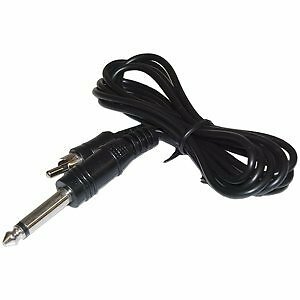1/4'' Mono Phone Plug to RCA Plug - 6' : CA30