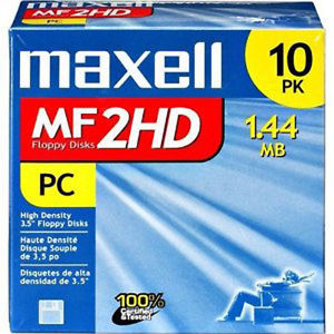 Maxell Blank Floppy, Zip and Jaz Disk