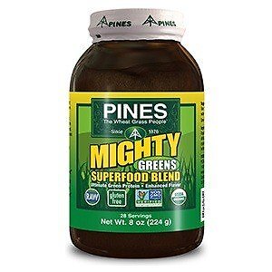 Порошок Pines Mighty Greens 8 унций порошка