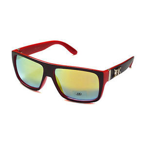 DG Eyewear Men's Plastic Shield Sunglasses