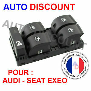 Interrupteur Commande Bouton Leve Vitre pour Audi A4, B6, B7, 8Z0959851D