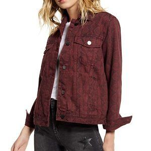 

Джинсовая куртка BLANKNYC Rattled Up Snake, бордовый, размер, Burgundy, 85W5048