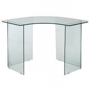 John Lewis Staten Glass Corner Desk | in Farnham Common, Berkshire 