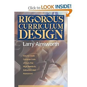 RIGOROUS CURRICULUM DESIGN: HOW TO CREATE CURRICULAR UNITS By Larry Ainsworth