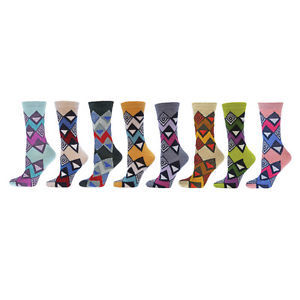 Calcetines geométricos para mujer