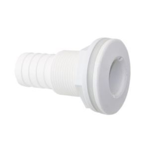 TRUDESIGN Skin Fitting Composite Resin White with Hose Connector 16mm 1/2''