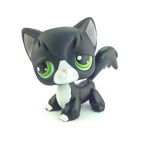 Littlest Pet Shop #4149 Ziza Glitterton Cat Mini Glitter Purple
