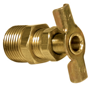 NEW RV 1/2'' Water Heater BRASS Drain Valve W/ Teflon Replace your plastic plug