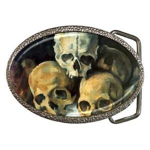 MISFITS skull face BUCKLE + FREE Belt heavy metal rock band  display picture 3