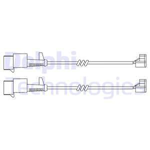 Delphi Lz0256 Warnkontakt, BremsbelagverschleiÃ Passend FÃ¼R Iveco