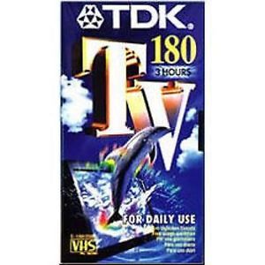 Cinta de vídeo VHS en blanco TDK