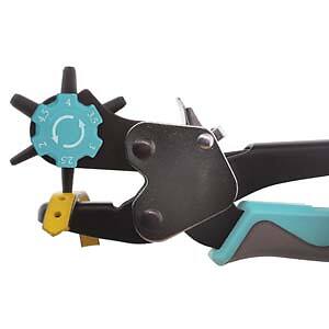 Rotating Leather Punch, The Beadsmith. Punches 2, 2.5, 3, 3.5, 4, 4.5mm holes