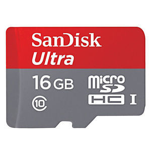 Tarjeta de memoria de teléfonos celulares SanDisk 16GB
