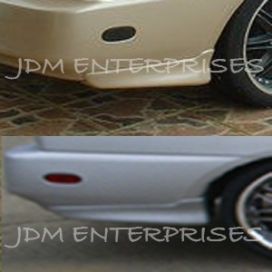 Mitsubishi Mirage 1997-2001 2dr 4dr Unpainted Rear Bumper Skirt Lip Fiber Glass