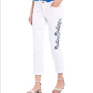 Узкие джинсы-бойфренды Tommy Bahama Womens Walk The Vine, белые, 6