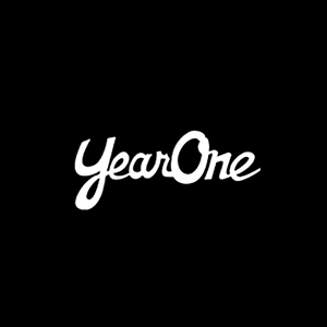 "YearOne" 12" Cursive window decal (each). White. Color : White