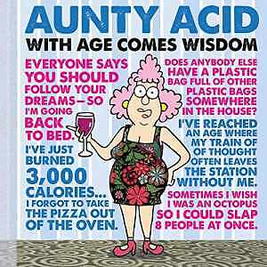 Aunty Acid With Age Comes Wisdom - Hardcover, by Backland Ged - Very Good
