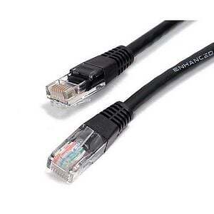 STARTECH.COM 2ft CAT6 Ethernet Cable Black Cat 6 PoE (C6PATCH2BK)