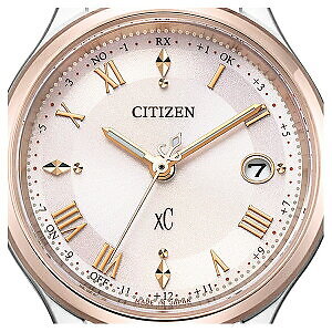Pre-owned Citizen Xc Hikari Collection Es9496-64w Beige Titanium Women's Watch In Box