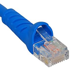ICC CAT6 Molded Boot Patch Cord, Blue, 10 FT, Single