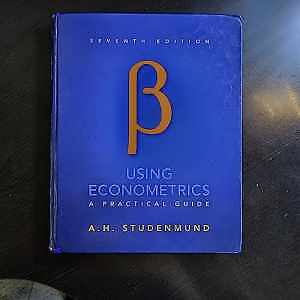 Using Econometrics: A Practical Guide - Hardcover, by Studenmund A. - Acceptable