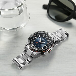 Pre-owned Citizen Attesa Cb0287-68l Navy Eco-drive Men's Watch In Box