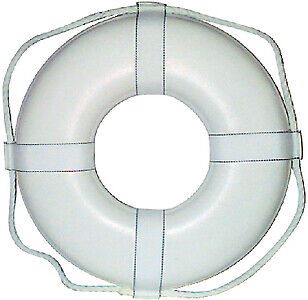Cal June Bouys GW-20 20 White Ring Buoy W/straps
