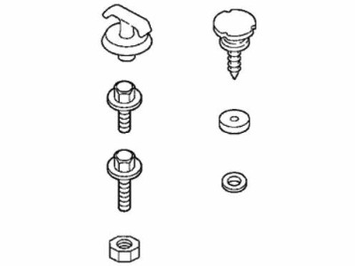 2003-2007 Honda Accord Genuine Hardware Kit OEM Nut Clips Bolt New