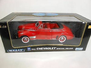 Chevrolet Special Deluxe 1941 - Welly 1/18 - Miniature En Boîte