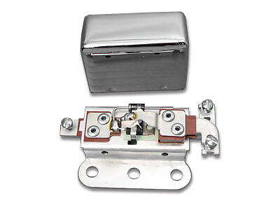 Solid State 6 Volt Relay with Smooth Chrome Cover fits Harley Davidson