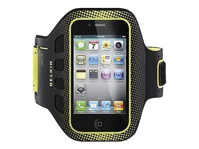 Brazaletes para reproductores de audio de plástico rígido Negro Para Apple