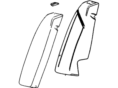2010-2013 Buick Allure LaCrosse OEM Rear Passenger Seat Bolster 20823479 OpenBox