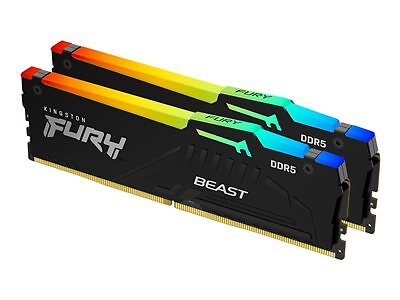 Kingston FURY Beast RGB 32GB DDR5-6000 KF560C36BBE2AK2-32 unbuffered On-die ECC