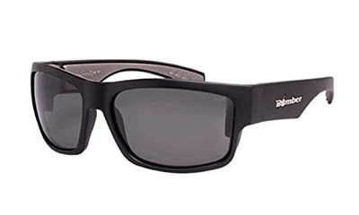For Men With Smoke Lens Matte Black Wrap Around Frame Z...