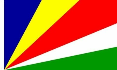 Pack Of 2 Seychelles Flag Sleeved Flag suitable for Boats 45cm x 30cm