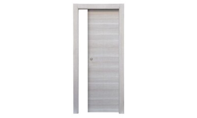 Naddeo Porta Scorrevole 210x70 cm in MDF Reversibile colore Micro Grigio Marika