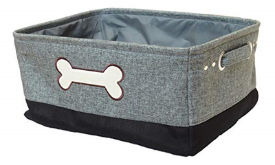 Winifred & Lily Pet Toy and Accessory Storage Bin, Organizer Storage Basket for
