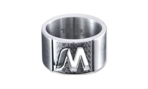 BREIL Tribe TJ0246 anello acciaio lucido Milan diametro 20mm idea regalo Natale