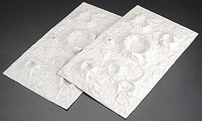 Plastruct Moon amp; Bomb Craters Styrene Sheet (2) - Model Scratch Building