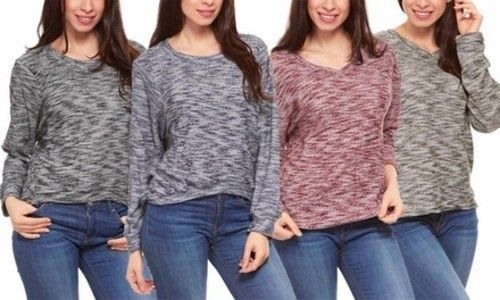 NYC Polyamide V-Neck Sweaters for Women