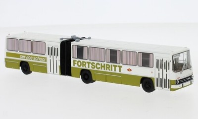 Brekina 59757 - 1/87 Ikarus 280.03 Articulated Bus, White/Green, Fortschritt