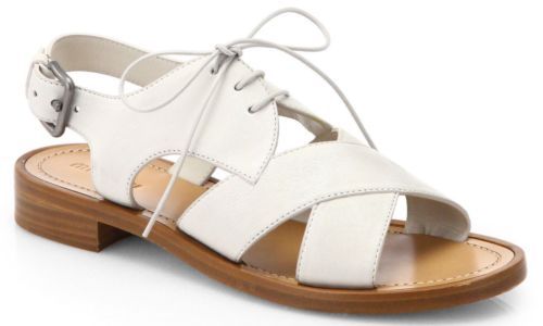 Sandalias y chanclas para mujer MIU MIU de cuero patentado