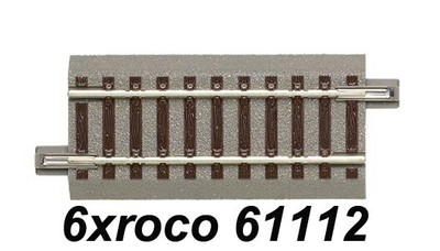 H0 – 6 Pz. vía Recta Geoline G76 5mm 765