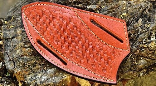 USA Handmade Sheath Fixed Blade folding Knife Leather Pouch Holster