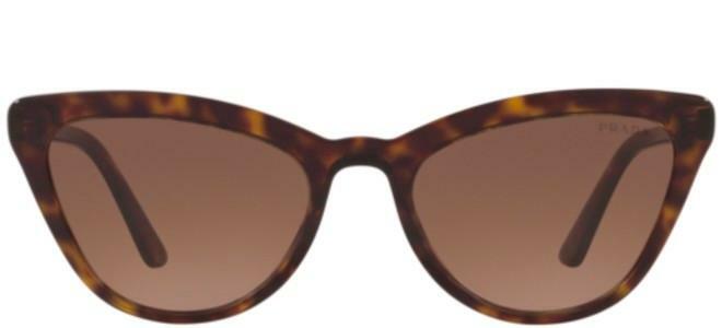 Pre-owned Prada Pr 26zs Tortoise/dark Brown (14l-09z) Sunglasses
