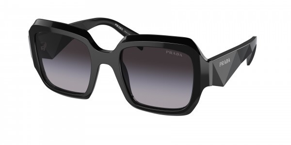 Pre-owned Prada 0pr28zs 16k90a Black/grey Gradient Lens