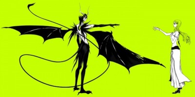 Anime espada inoue orihime ulquiorra schiffer Stitched Gaming Mat Desk