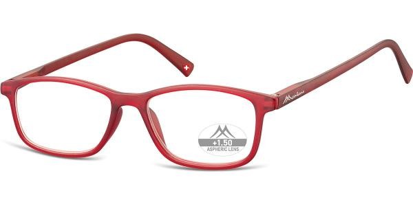Montana Eyewear MR51B100 10 dpt matt rot Herren Damen Brille Kunststoff Oval Rot