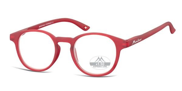 Montana Eyewear MR52B350 35 dpt matt rot Herren Damen Brille Kunststoff Rund Rot