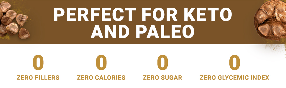 NatriSweet Monk Fruit Extract, 3.5oz, Zero-Carb Sugar Substitute, 322 Servings